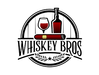 Whiskey Bros logo design by haze