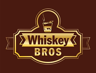 Whiskey Bros logo design by ManishKoli