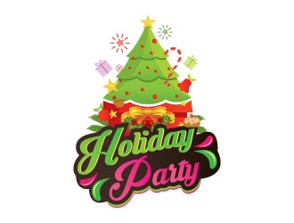 Holiday Party logo design by Suvendu