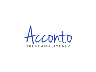 Acconto Treuhand Jimenez logo design by johana