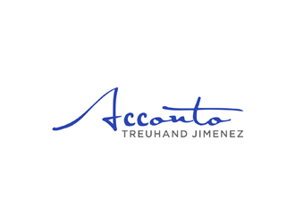 Acconto Treuhand Jimenez logo design by johana