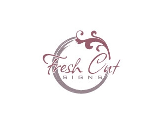 Fresh Cut Signs logo design by uttam