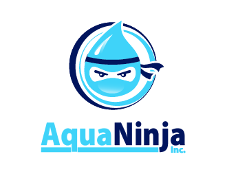 AquaNinja, Inc. logo design by yaya2a
