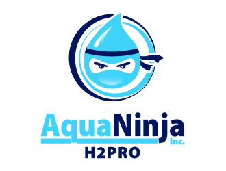 AquaNinja, Inc. logo design by yaya2a