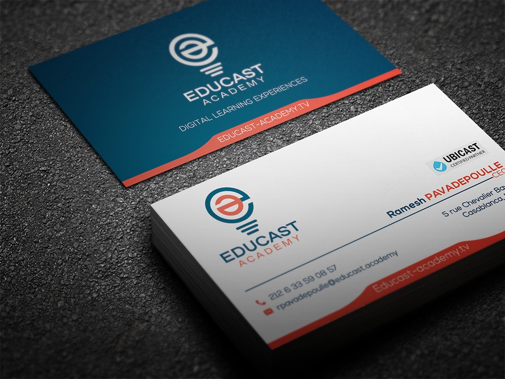 Educast Academy logo design by aamir