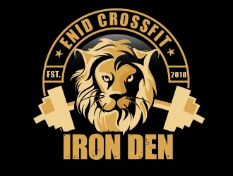 Enid Crossfit Iron Den logo design by Suvendu