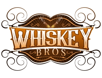 Whiskey Bros logo design by fawadyk