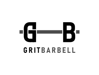 Grit Barbell logo design by yogilegi