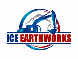 ICE EARTHWORKS logo design by mutafailan