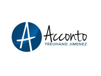 Acconto Treuhand Jimenez logo design by BeDesign