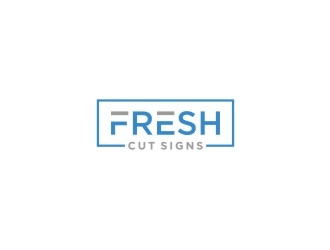 Fresh Cut Signs logo design by bricton