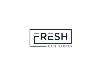 Fresh Cut Signs logo design by bricton