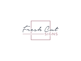 Fresh Cut Signs logo design by narnia