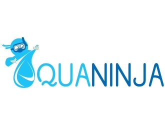 AquaNinja, Inc. logo design by ElonStark