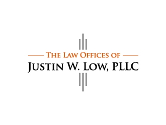 The Law Offices of Justin W. Low, PLLC logo design by dibyo