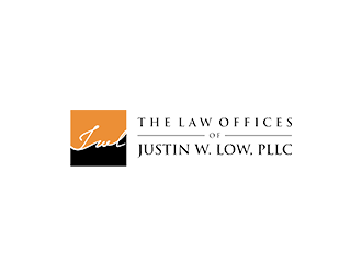 The Law Offices of Justin W. Low, PLLC logo design by blackcane