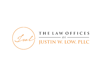 The Law Offices of Justin W. Low, PLLC logo design by blackcane