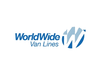 world wide van lines  logo design by nemu