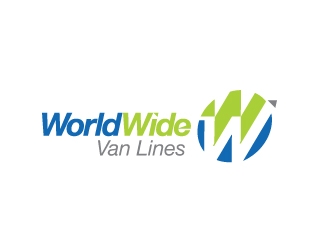 world wide van lines  logo design by nemu