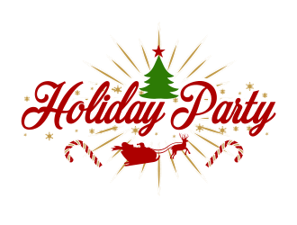 Holiday Party logo design by BeDesign