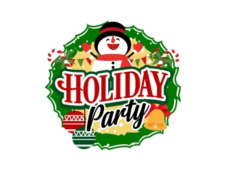 Holiday Party logo design by jaize