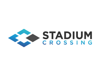 Stadium Crossing logo design by uyoxsoul