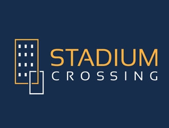 Stadium Crossing logo design by frontrunner