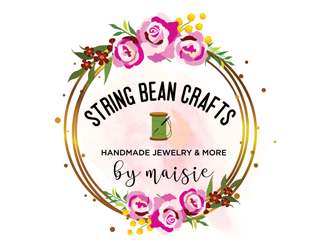 String Bean Crafts logo design by logolady