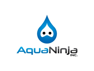 AquaNinja, Inc. logo design by lokiasan