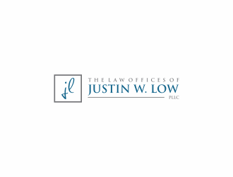 The Law Offices of Justin W. Low, PLLC logo design by santrie