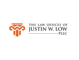 The Law Offices of Justin W. Low, PLLC logo design by YONK