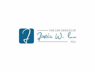 The Law Offices of Justin W. Low, PLLC logo design by santrie