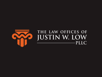 The Law Offices of Justin W. Low, PLLC logo design by YONK
