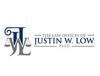 The Law Offices of Justin W. Low, PLLC logo design by jenyl