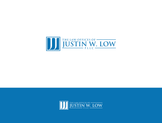 The Law Offices of Justin W. Low, PLLC logo design by rizqihalal24