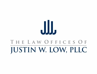 The Law Offices of Justin W. Low, PLLC logo design by langitBiru
