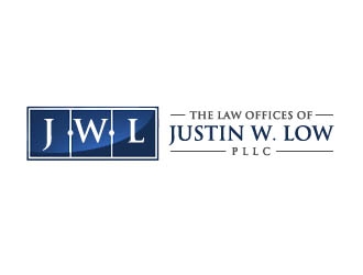 The Law Offices of Justin W. Low, PLLC logo design by nikkl