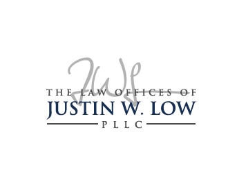 The Law Offices of Justin W. Low, PLLC logo design by nikkl