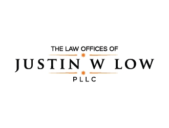 The Law Offices of Justin W. Low, PLLC logo design by Fear