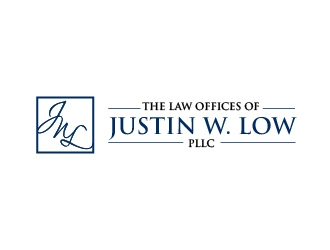The Law Offices of Justin W. Low, PLLC logo design by usef44