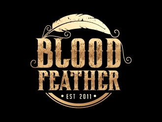 BLOODFEATHER logo design by Suvendu
