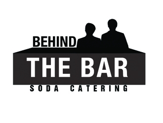 Behind the Bar Soda Catering logo design by Roma
