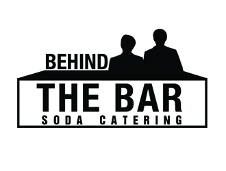 Behind the Bar Soda Catering logo design by Roma