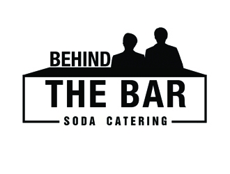 Behind the Bar Soda Catering logo design by Roma