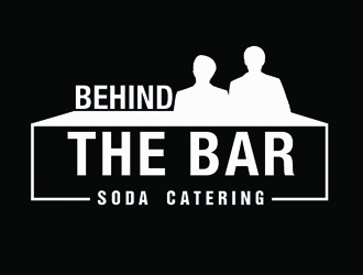 Behind the Bar Soda Catering logo design by Roma