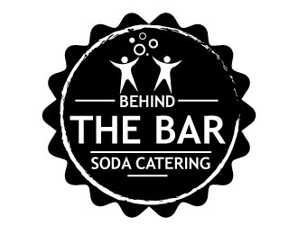 Behind the Bar Soda Catering logo design by harshikagraphics