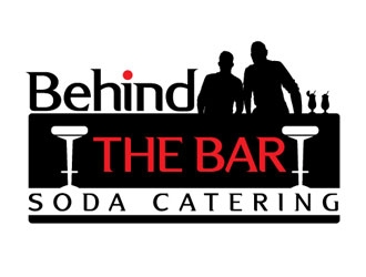 Behind the Bar Soda Catering logo design by shere