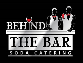 Behind the Bar Soda Catering logo design by shere