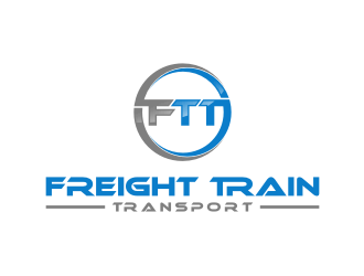 FREIGHT TRAIN TRANSPORT logo design by Landung