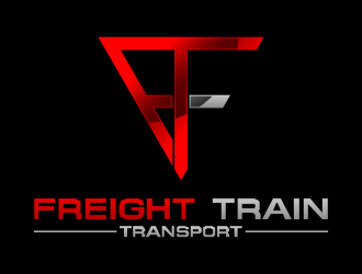 FREIGHT TRAIN TRANSPORT logo design by MUNAROH